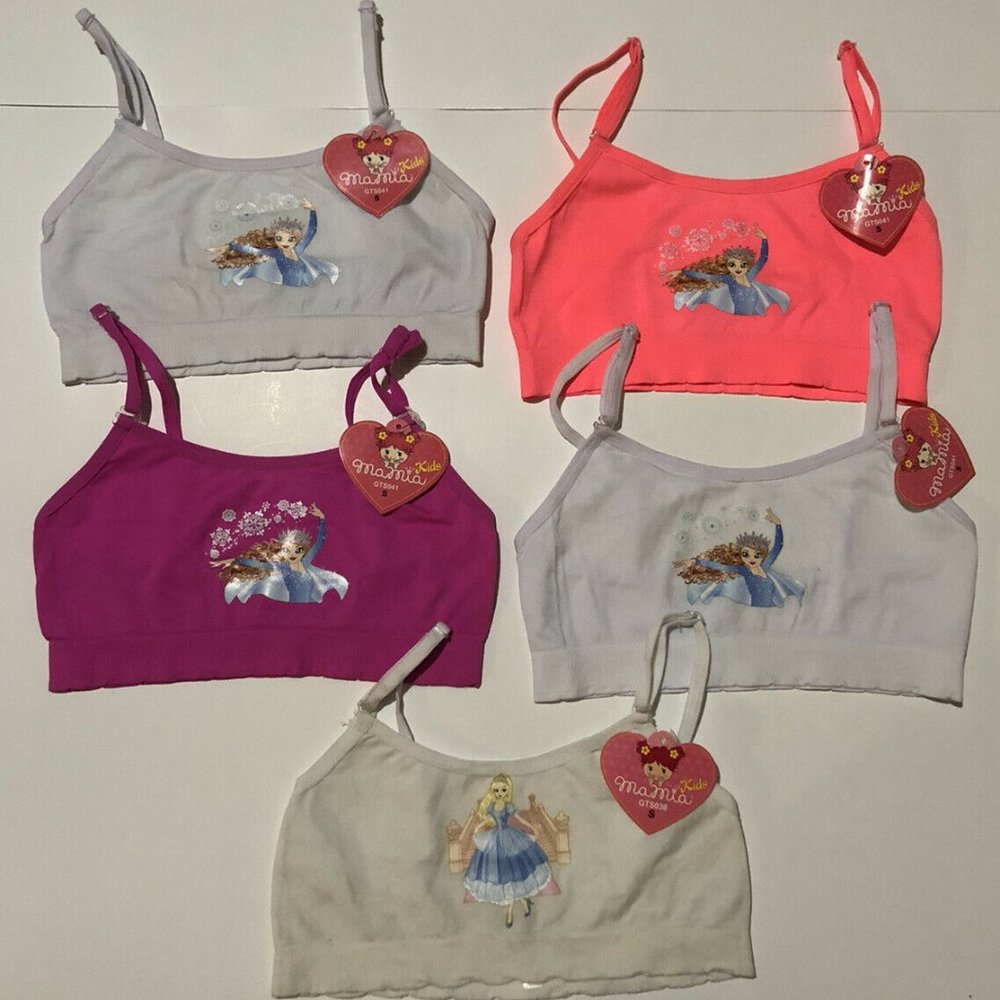 Bundle Of 5 Pieces Girls (Kids) Mamia Sport Bra S